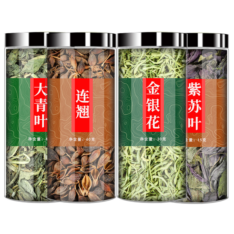 金銀花連翹大青葉蘇葉組合茶