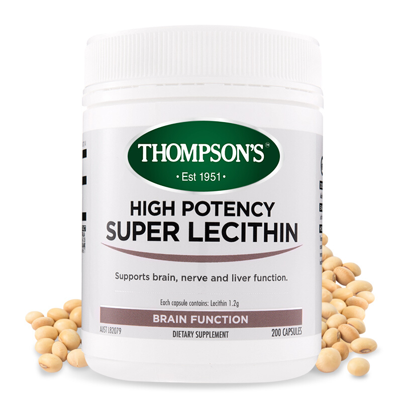 新西蘭Thompson’s湯普森大豆卵磷脂軟膠囊