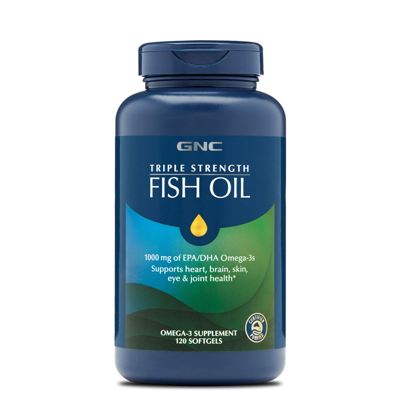 美國GNC健安喜三倍效力Omega-3深海魚油軟膠囊