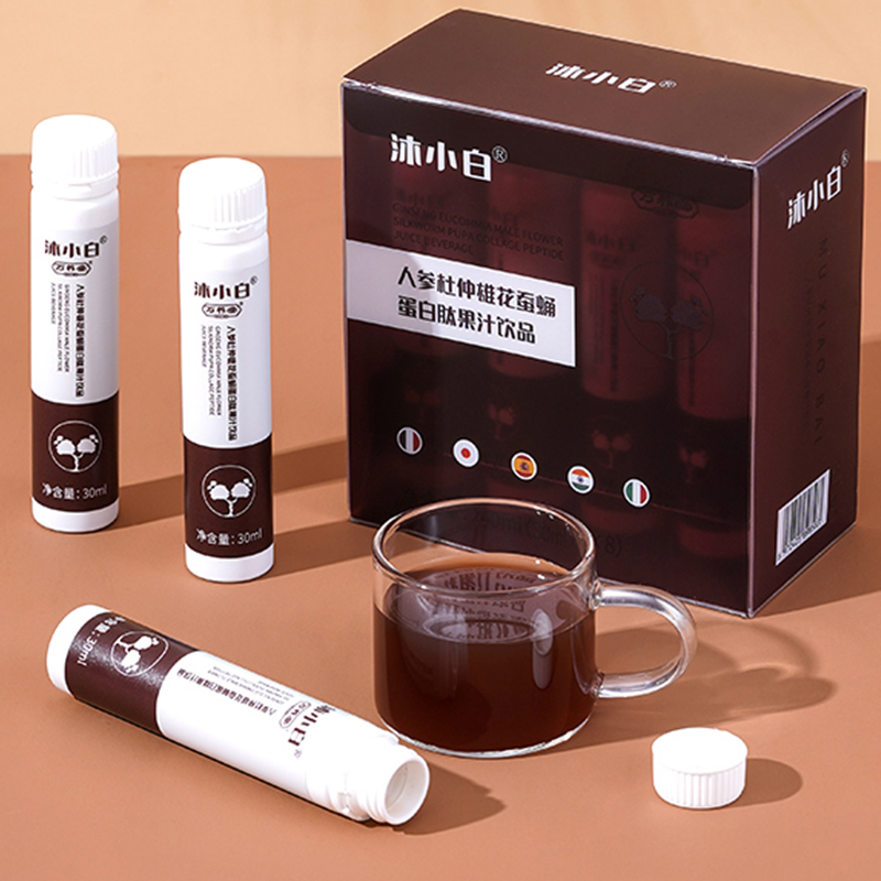 沐小白人參杜仲雄花蠶蛹蛋白飲品