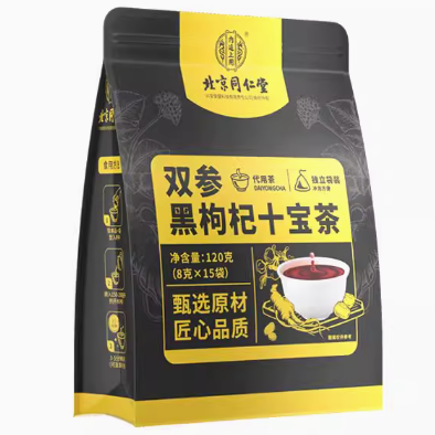 北京同仁堂雙參黑枸杞十寶茶
