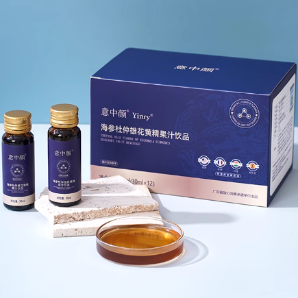 意中顏海參杜仲雄花黃精果汁飲品
