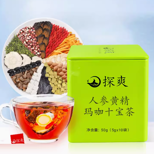 探爽人參黃精瑪咖十寶茶