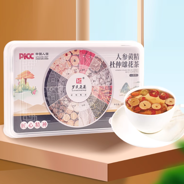 羅氏正基人參黃精杜仲雄花茶