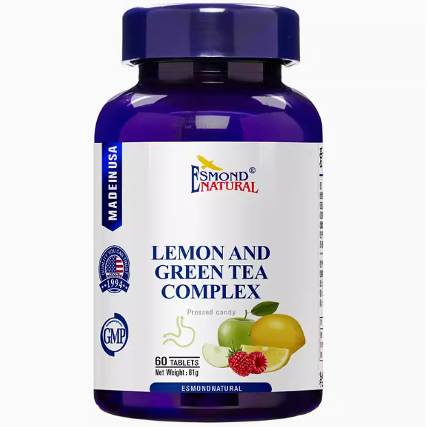 美國愛司盟綜酶纖維牌檸檬綠茶復合片（壓片糖果）