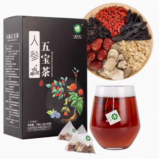 恒利佳人參五寶茶