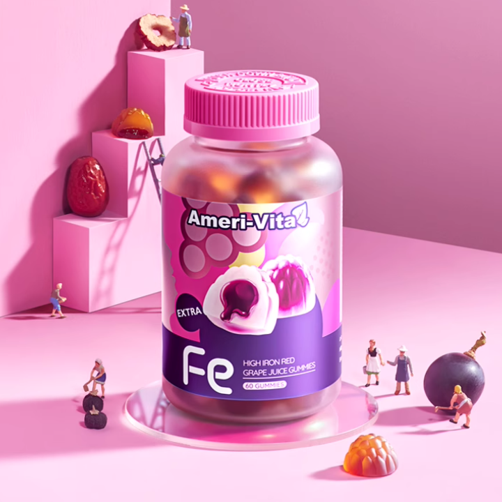 美國Ameri-Vita亞美唯他補(bǔ)鐵流心軟糖