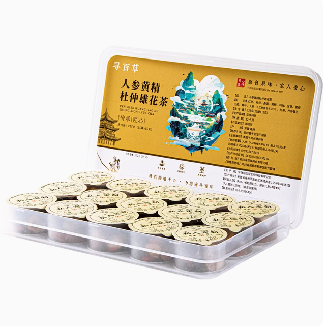 尋百草人參黃精杜仲雄花茶