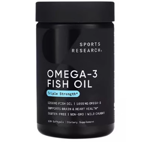 美國(guó)SportsResearch三倍強(qiáng)度魚(yú)油