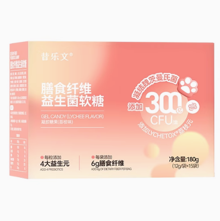 昔樂文膳食纖維益生元軟糖