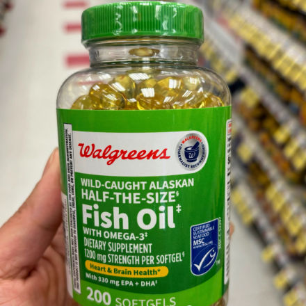美國Walgreens野生阿拉斯加深海迷你魚油膠囊