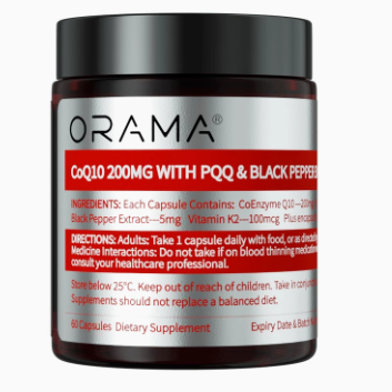 新西蘭ORAMA輔酶Q10黑胡椒膠囊