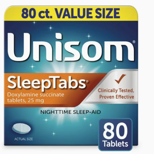 美國UNISOM琥珀酸多西拉敏片