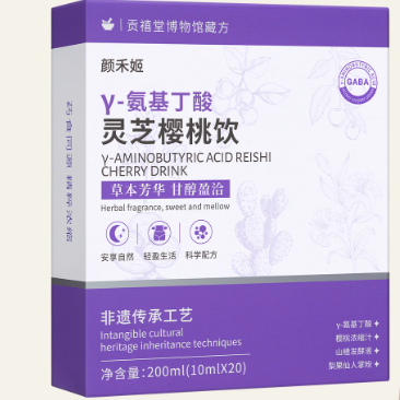 顏禾姬γ-氨基丁酸靈芝櫻桃飲