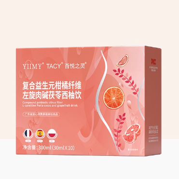 YIIMY伊邁復(fù)合益生元柑橘纖維左旋肉堿茯苓西柚飲