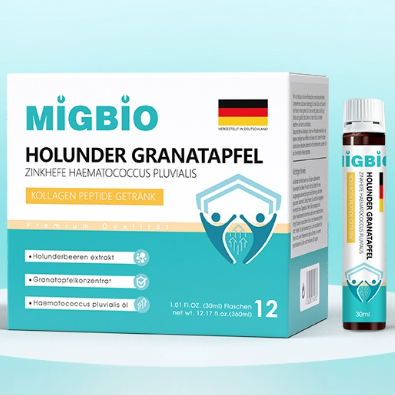 德國MIGBIO接骨木莓石榴富鋅酵母雨生紅球藻膠原蛋