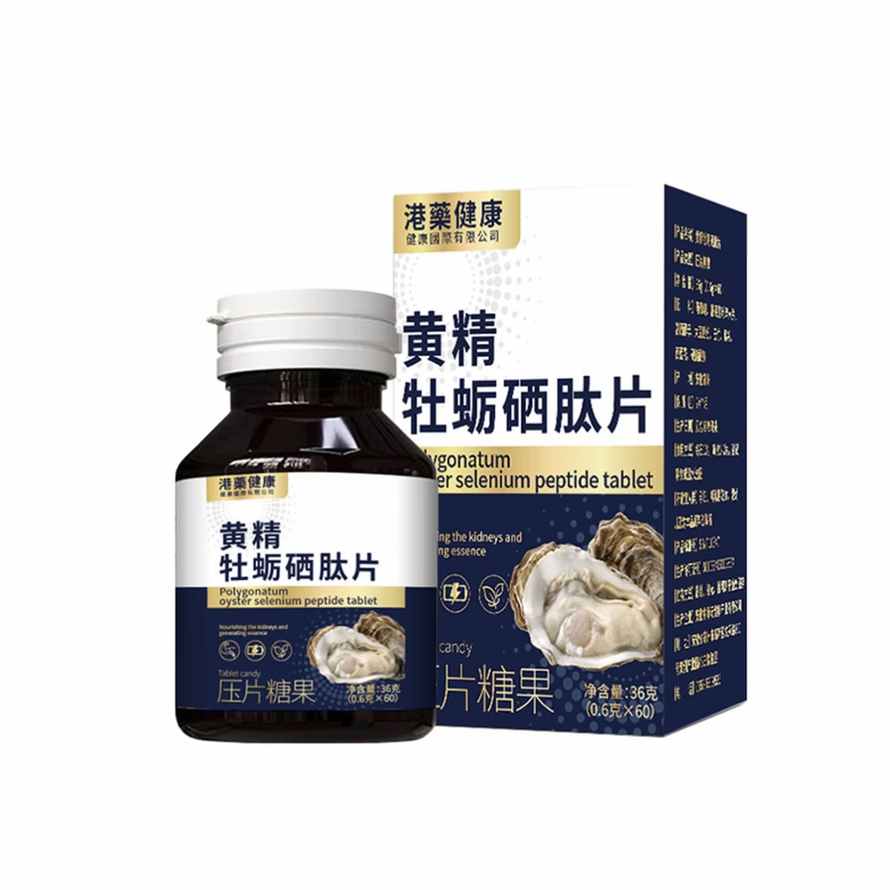 港藥健康黃精牡蠣硒肽片